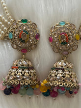 Bahubali Earrings with Tikka Set