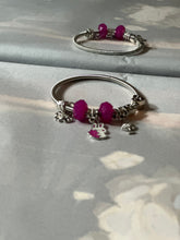 Charm bracelet silver-plated and made of titanium steel