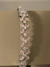 2.6 Size Stylish White Zircon Tone Gold-Plated Lock-Open Bracelet for Girls