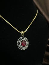 CZs based AD Pendent Locket Set |