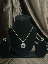 CZs based AD Pendent Locket Set |