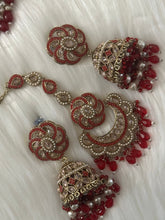 Elegant Uncut Kundan Earrings with Tikka Set