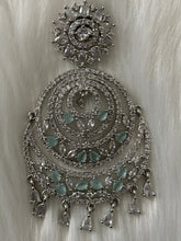 Beautiful AD Earrings with Tikka Set