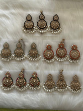 Pearl Earrings with Tikka Set