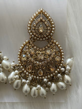 Pearl Earrings with Tikka Set