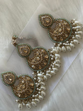 Pearl Earrings with Tikka Set