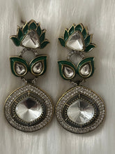 Kundan AD Earrings Set