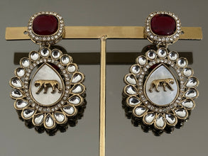 Sabhyasachi Kundan inspired tropical Earrings | Sabyasachi Jewelry | Lion/Tiger Earring