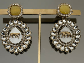 Sabhyasachi Kundan inspired tropical Earrings | Sabyasachi Jewelry | Lion/Tiger Earring