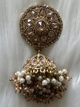 Antique multicolored Kundan polki Earrings | Pearl drop earrings | Indian Jewelry