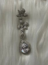 Drop Stone Earrings with American Diamond Accents – Contemporary Style