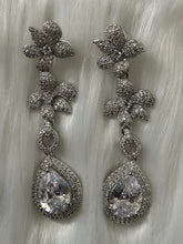 Drop Stone Earrings with American Diamond Accents – Contemporary Style