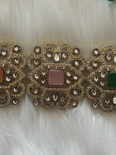 Elegant Kundan AD Necklace Set | Wedding Jewellery