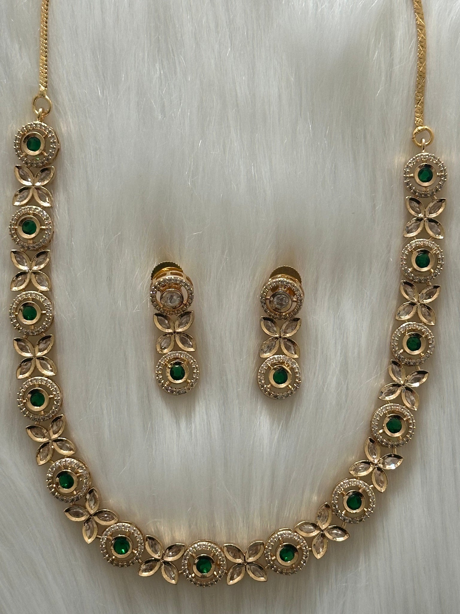 Kundan AD  Necklace Set
